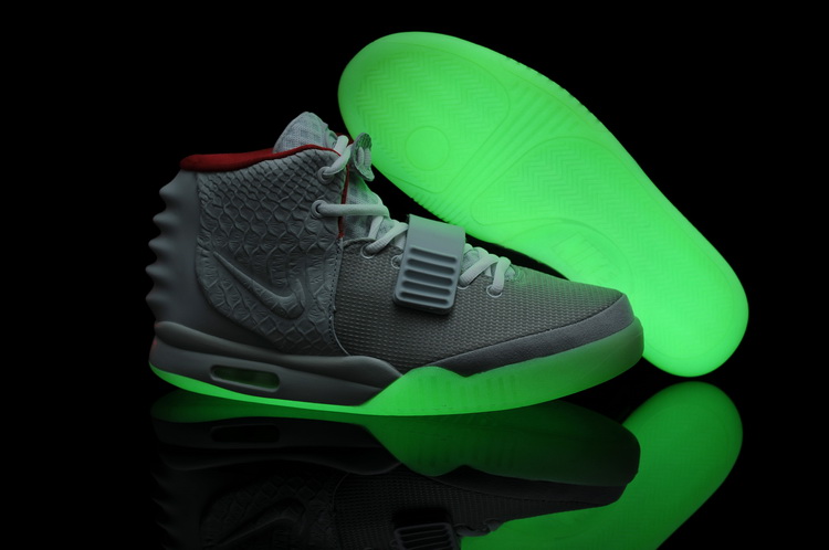 Nike Air Yeezy 2 II NRG Wolf Grey/Pure Platinum men shoes (New 1：1)