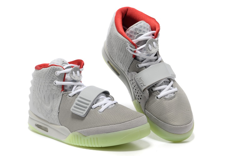 Nike Air Yeezy 2 II NRG Wolf Grey/Pure Platinum men shoes (New 1：1)