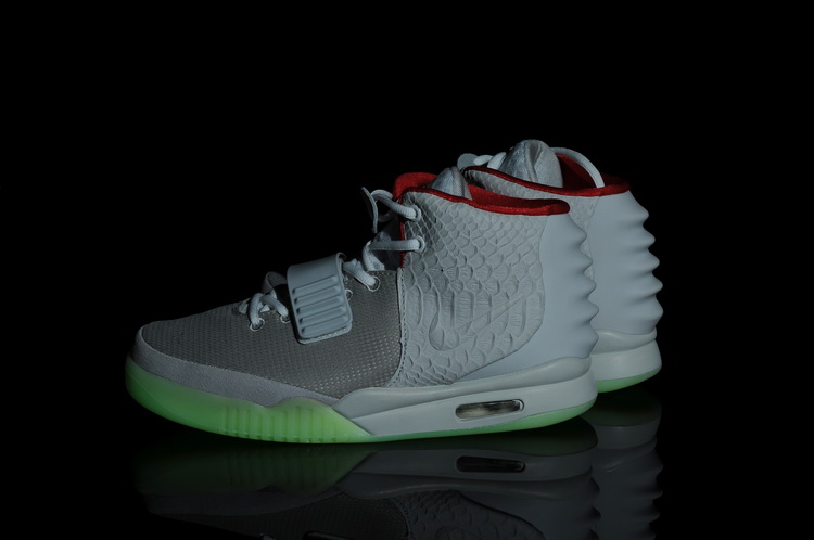 Nike Air Yeezy 2 II NRG Wolf Grey/Pure Platinum men shoes (New 1：1)