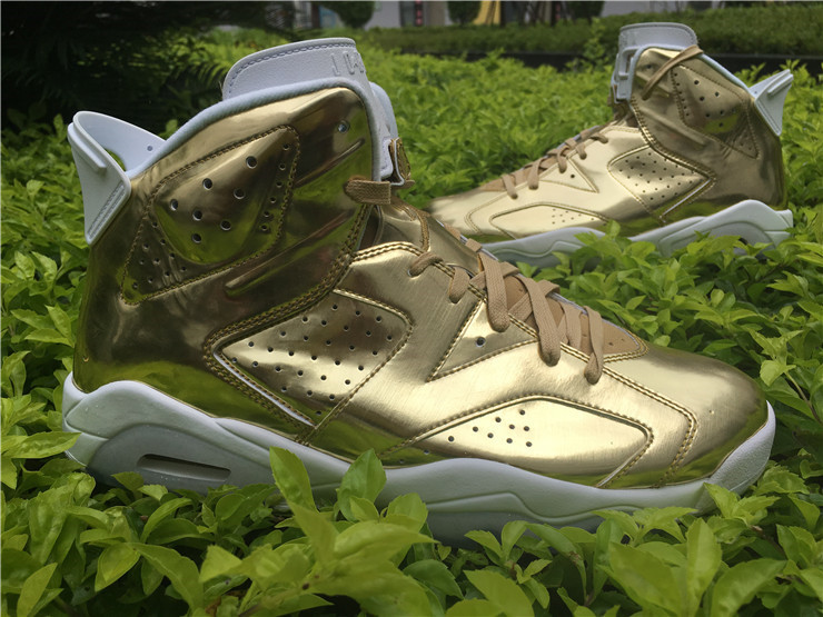 Super Max Perfect Jordan 6 Pinnacle “Gold”