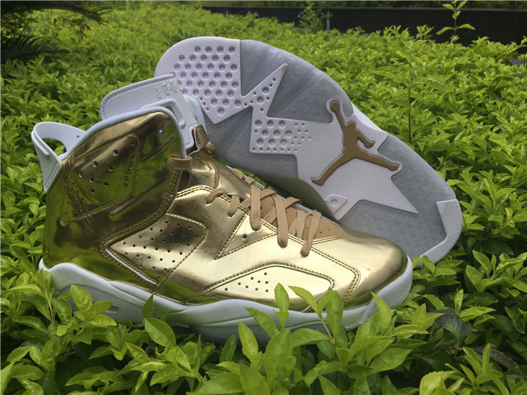 Super Max Perfect Jordan 6 Pinnacle “Gold”