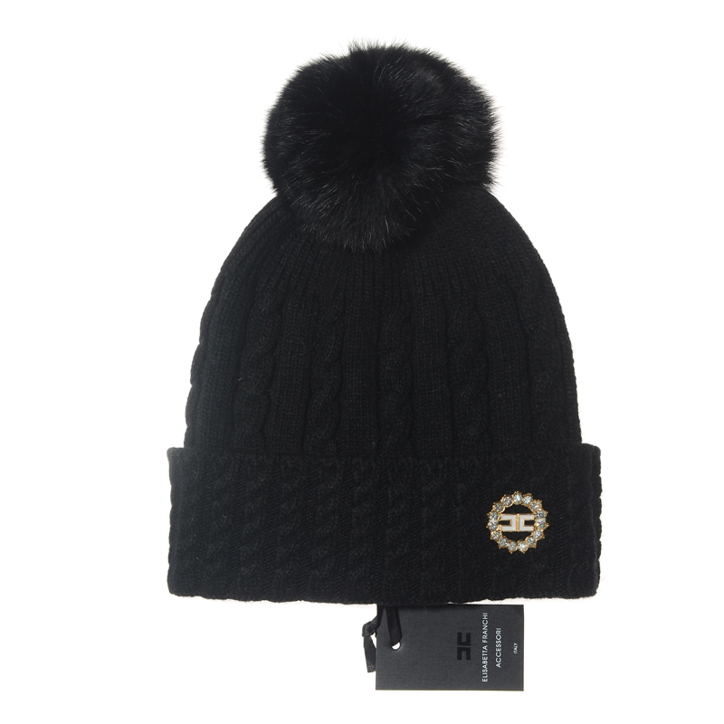 ELISABETTA FRANCHI ACCESSORI Wool Beanie AAA-001