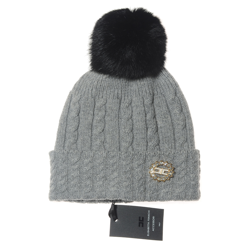 ELISABETTA FRANCHI ACCESSORI Wool Beanie AAA-003