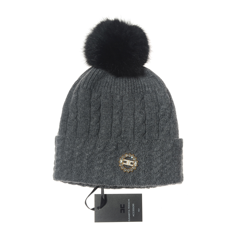 ELISABETTA FRANCHI ACCESSORI Wool Beanie AAA-005