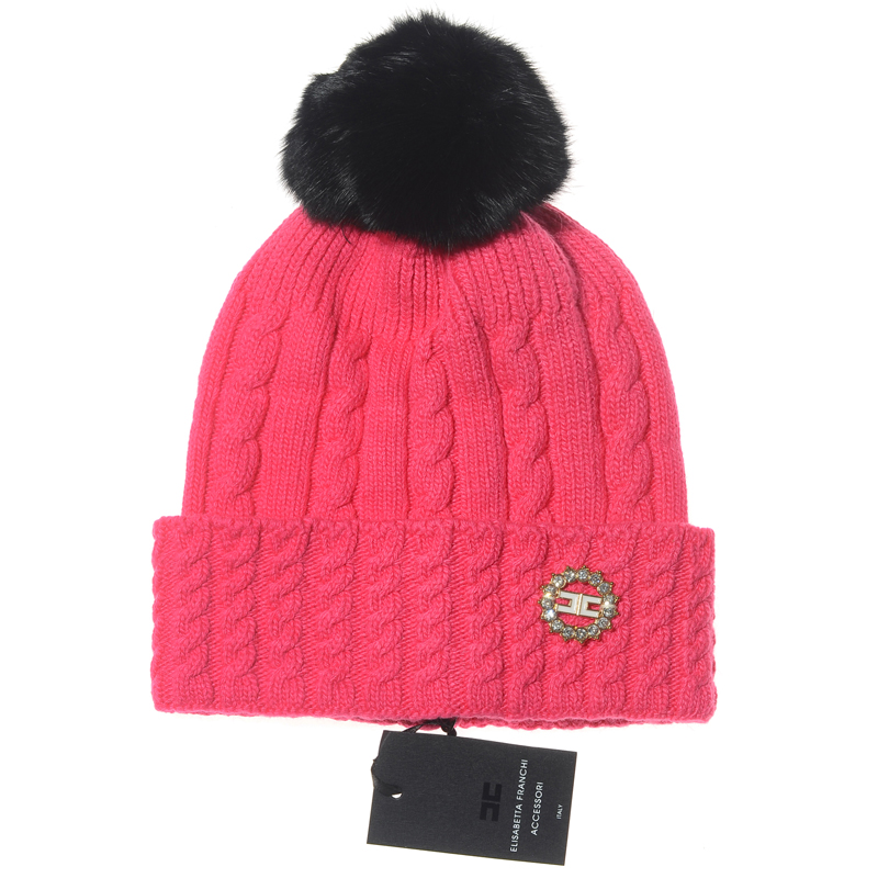 ELISABETTA FRANCHI ACCESSORI Wool Beanie AAA-006