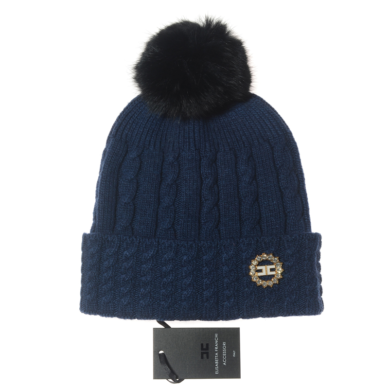 ELISABETTA FRANCHI ACCESSORI Wool Beanie AAA-008