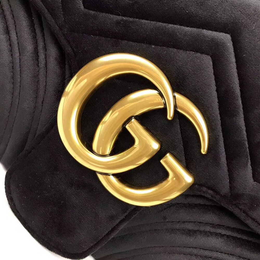 G GG Marmont Velvet Shoulder Bag