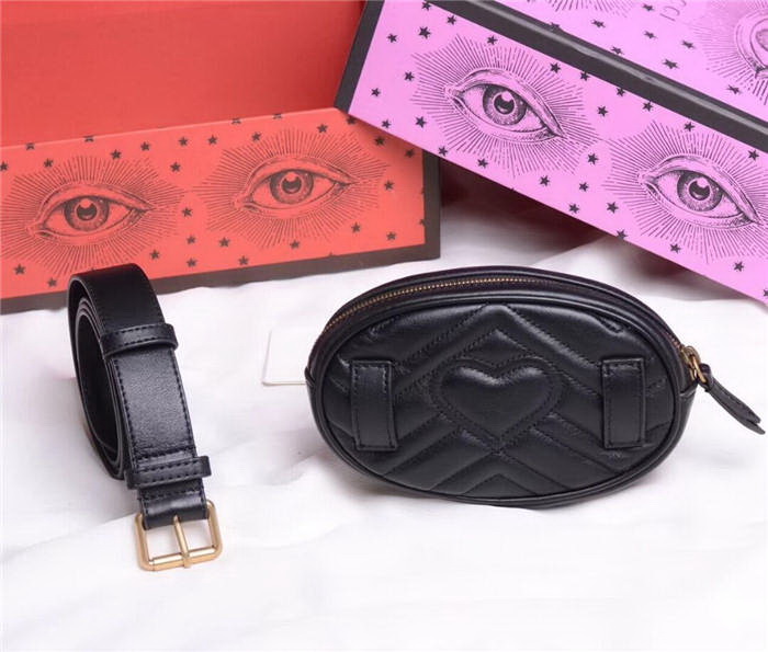 G GG Quilted Marmont leather belt bag