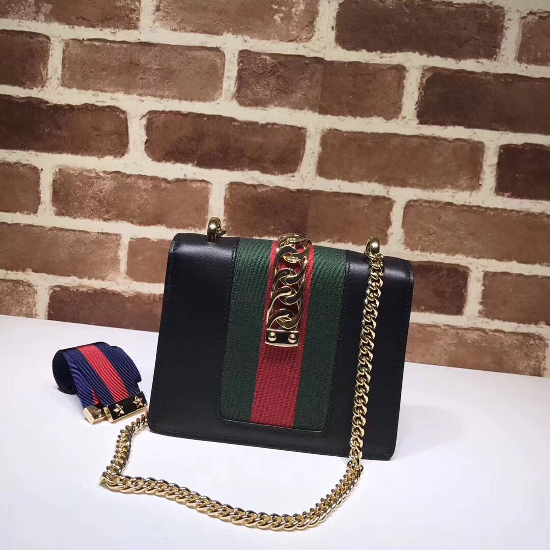 G Sylvie Leather Mini Chain Bag