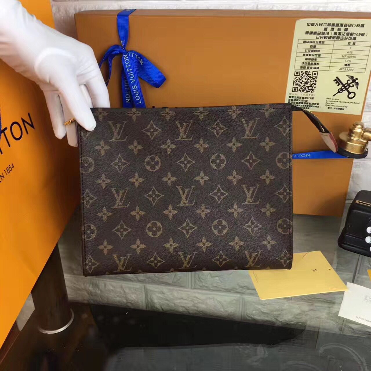 LV Damier Black Bag