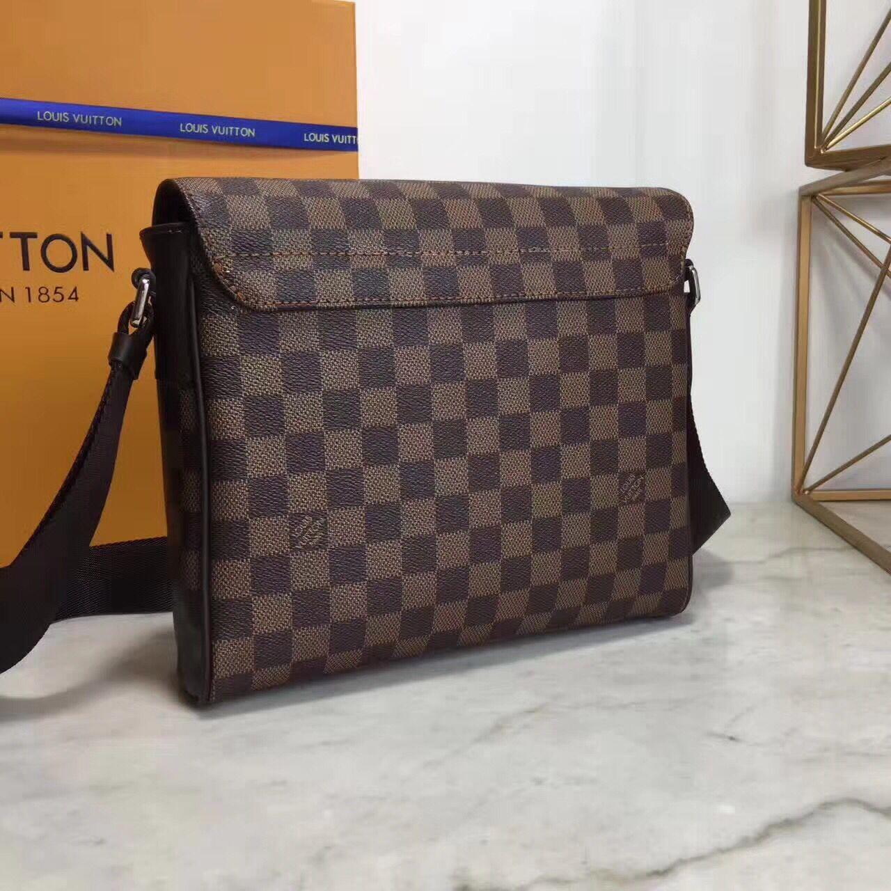 LV District PM Damier Ebene Canvas