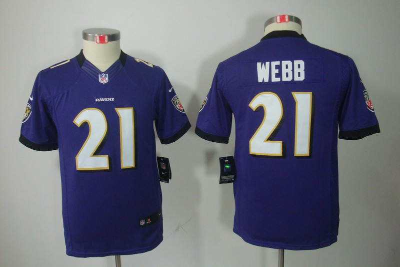 Limited Baltimore Ravens Kids Jersey-011