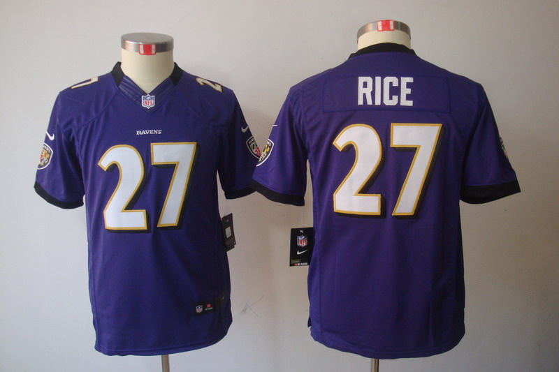 Limited Baltimore Ravens Kids Jersey-012