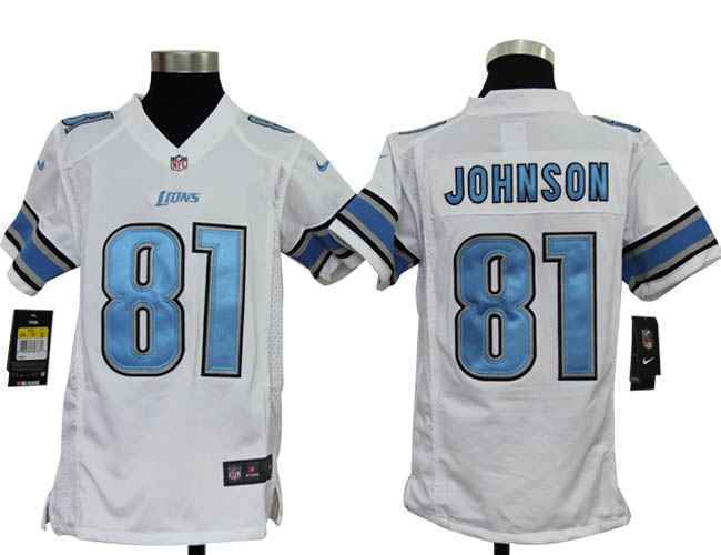 Limited Detriot Lions Kids Jersey-006