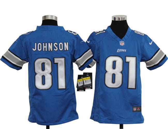 Limited Detriot Lions Kids Jersey-007