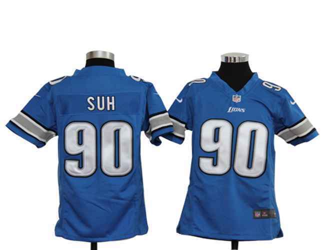 Limited Detriot Lions Kids Jersey-008