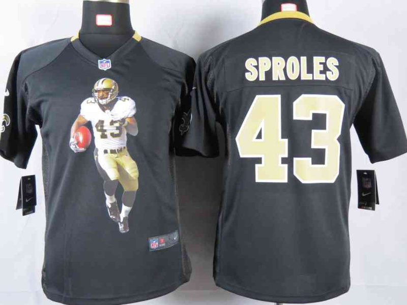 Limited New Orleans Saints Kids Jersey-012