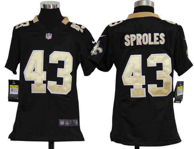 Limited New Orleans Saints Kids Jersey-013