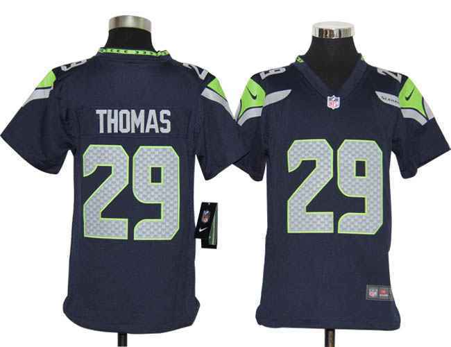 Limited Seattle Seahawks Kids Jersey-013