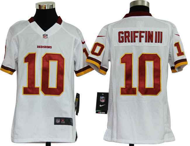 Limited Washington Red Skins Kids Jersey-003