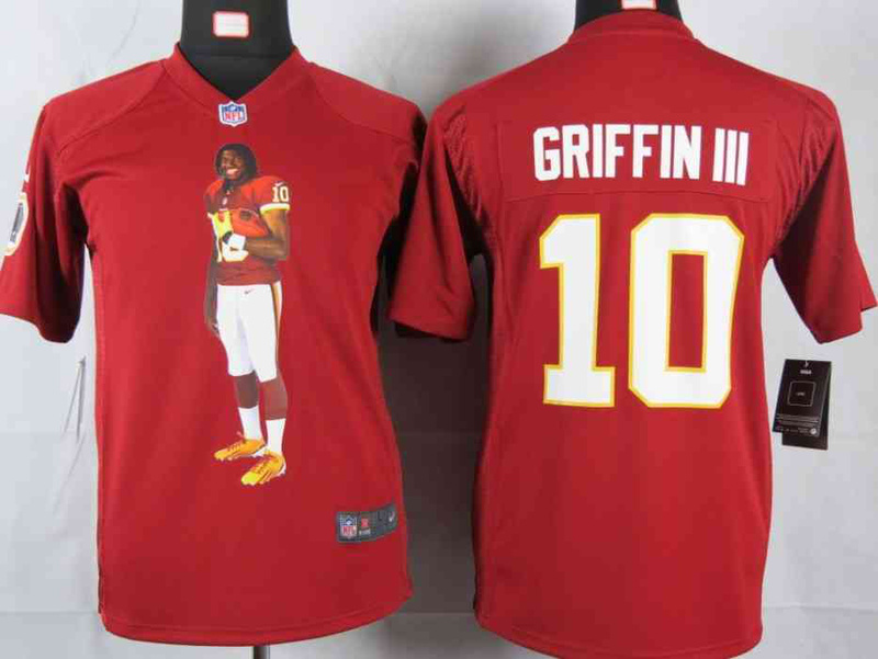 Limited Washington Red Skins Kids Jersey-007