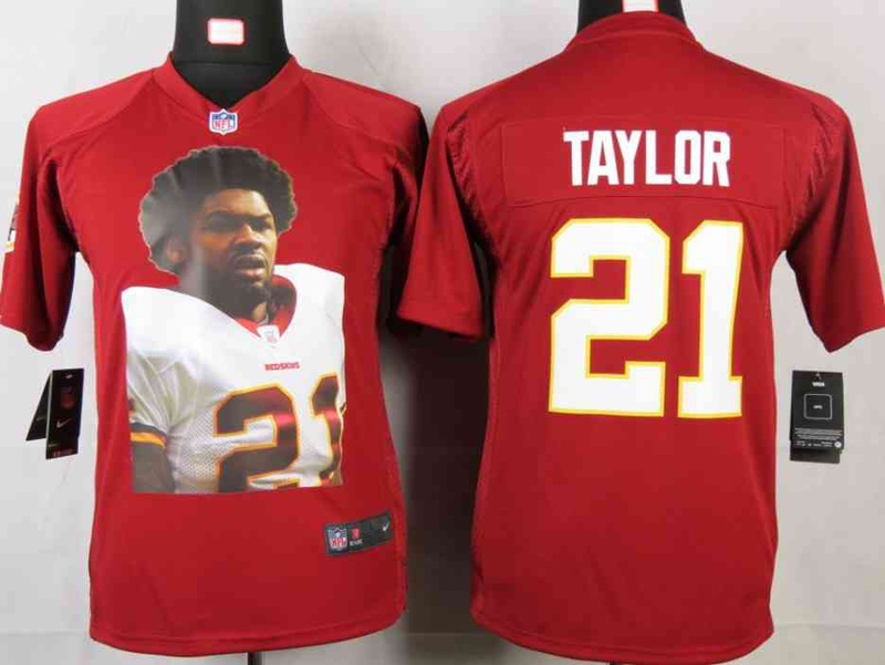 Limited Washington Red Skins Kids Jersey-008