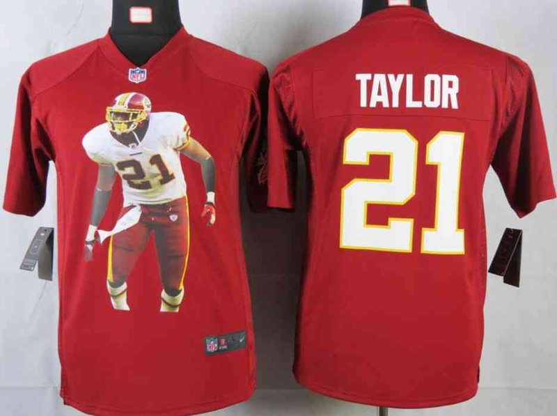 Limited Washington Red Skins Kids Jersey-009