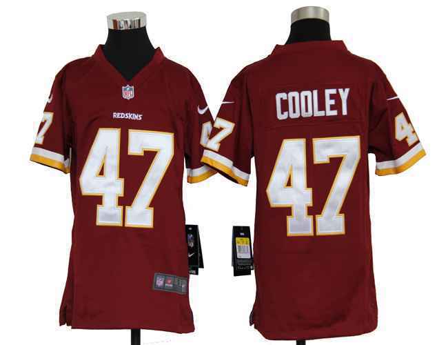 Limited Washington Red Skins Kids Jersey-011