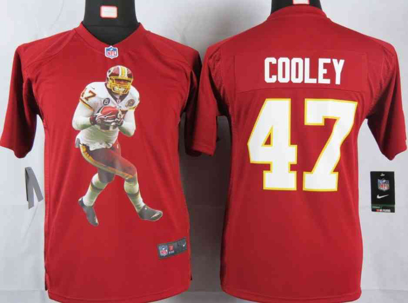 Limited Washington Red Skins Kids Jersey-012