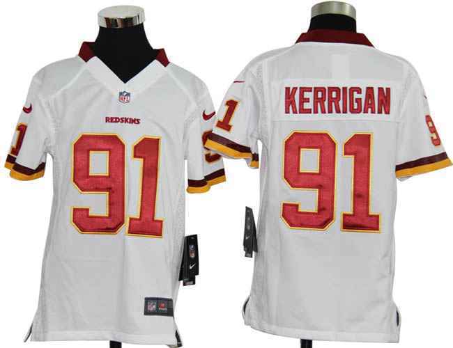 Limited Washington Red Skins Kids Jersey-016