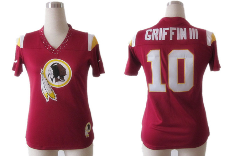 Limited Washington Red Skins Women Jersey-009