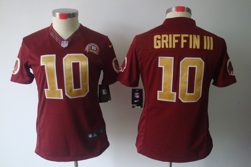 Limited Washington Red Skins Women Jersey-010