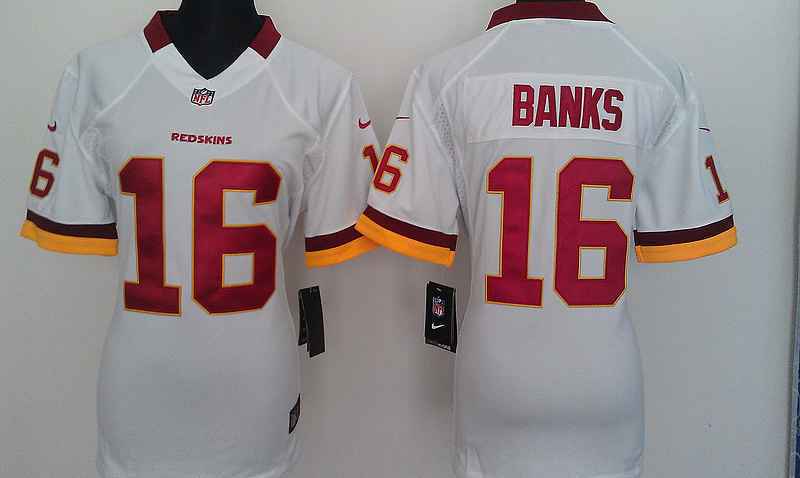 Limited Washington Red Skins Women Jersey-019