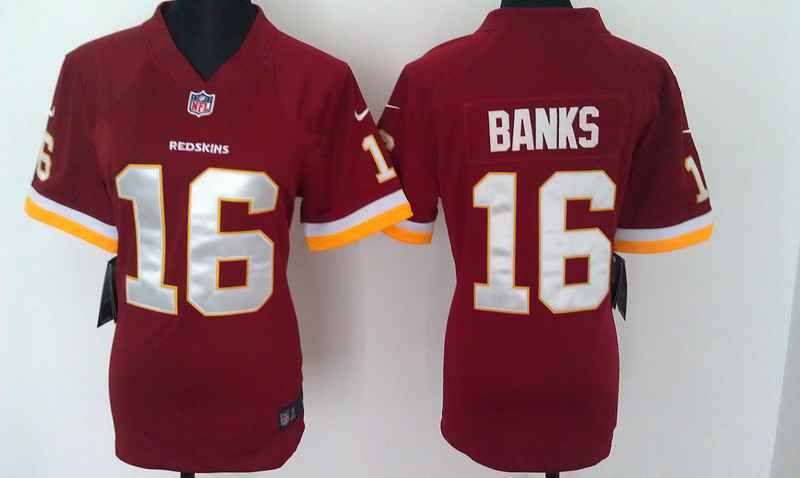 Limited Washington Red Skins Women Jersey-020