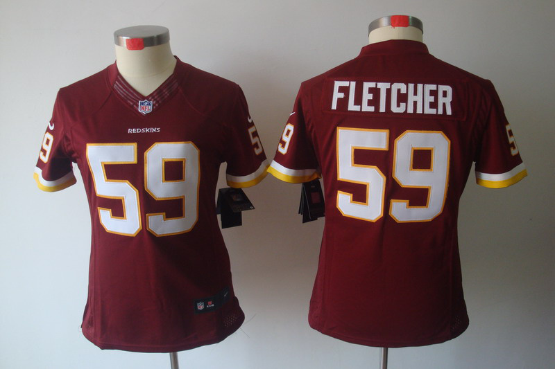 Limited Washington Red Skins Women Jersey-026