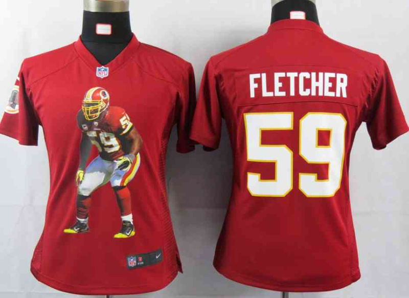 Limited Washington Red Skins Women Jersey-027