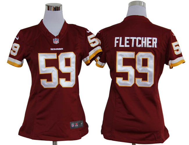 Limited Washington Red Skins Women Jersey-029