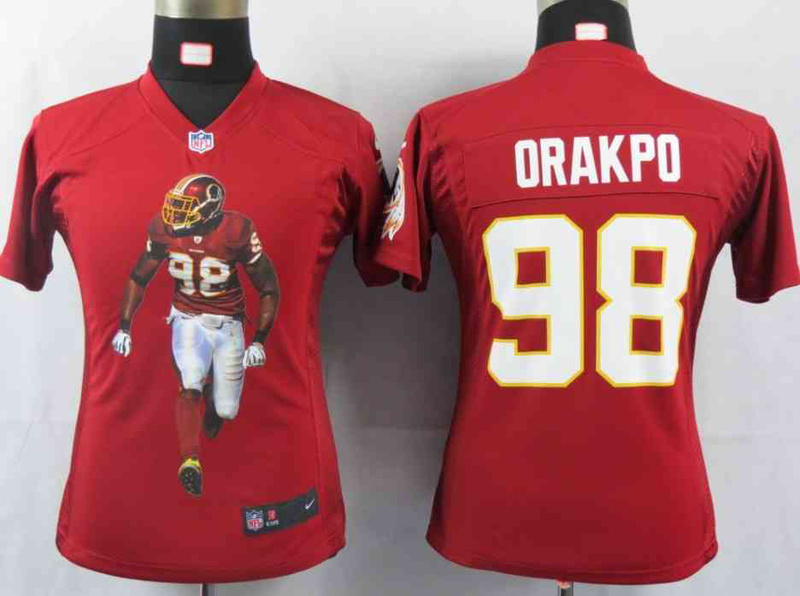 Limited Washington Red Skins Women Jersey-036