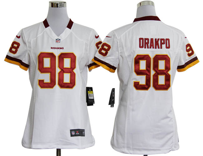 Limited Washington Red Skins Women Jersey-038