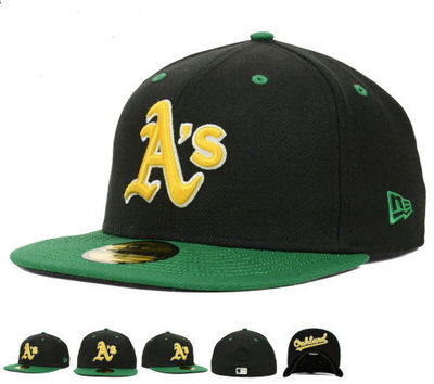 Oakland Athletics Fitted Hats-001