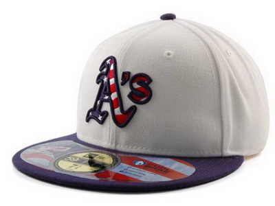 Oakland Athletics Fitted Hats-004