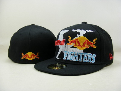 Red Bull Fitted Hats-043