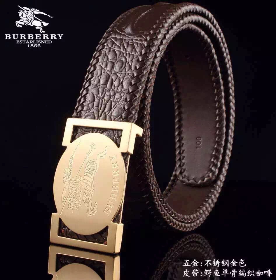 Super Perfect Quality Burberry Belts(100% Genuine Leather,steel buckle)-063