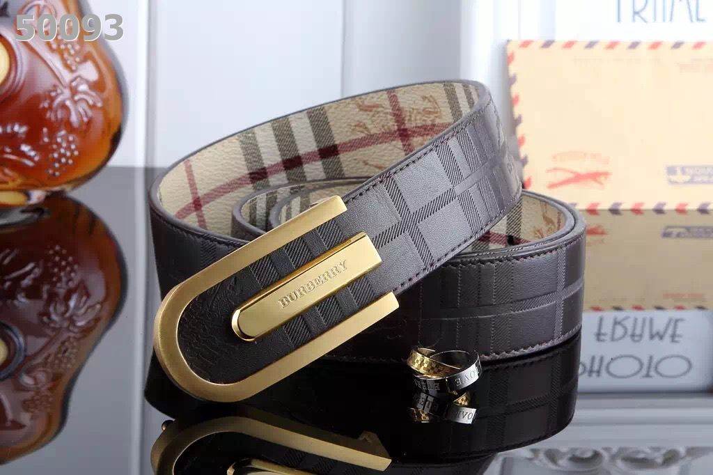 Super Perfect Quality Burberry Belts(100% Genuine Leather,steel buckle)-087