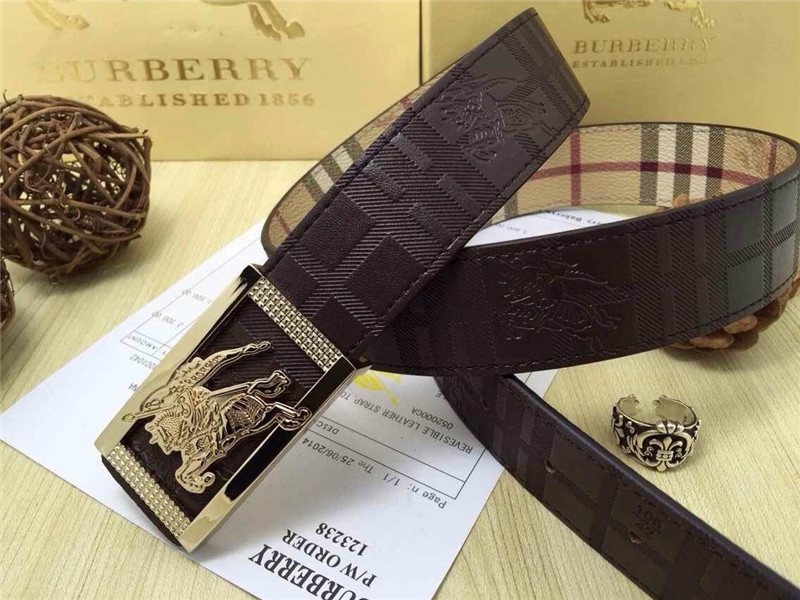 Super Perfect Quality Burberry Belts(100% Genuine Leather,steel buckle)-152