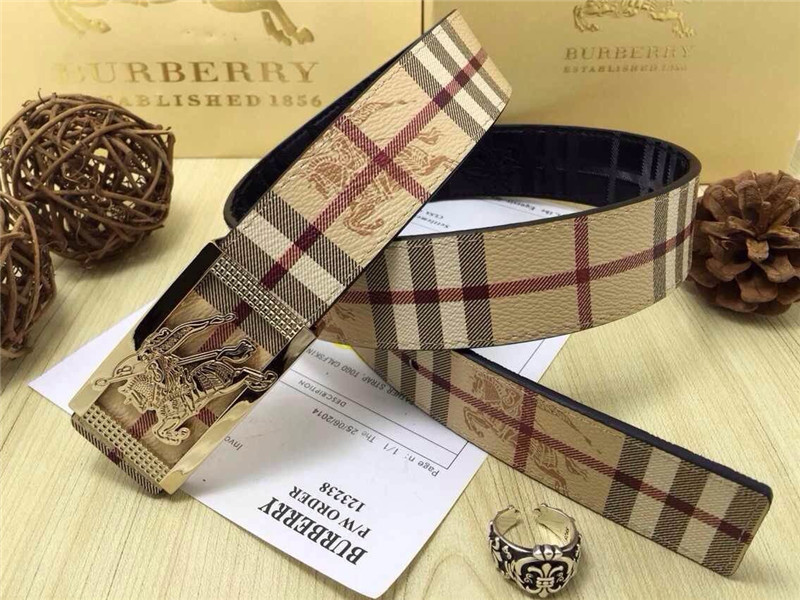 Super Perfect Quality Burberry Belts(100% Genuine Leather,steel buckle)-155