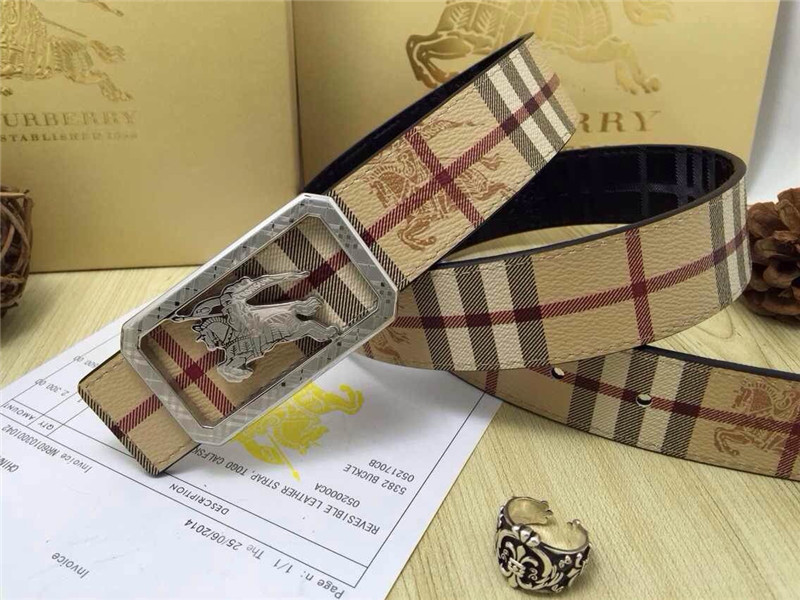 Super Perfect Quality Burberry Belts(100% Genuine Leather,steel buckle)-160