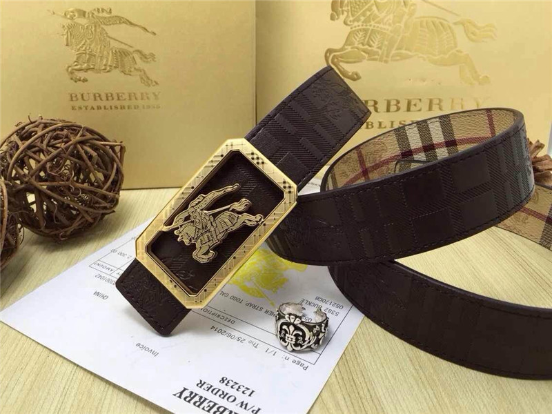 Super Perfect Quality Burberry Belts(100% Genuine Leather,steel buckle)-162