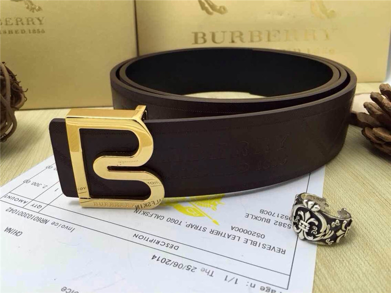 Super Perfect Quality Burberry Belts(100% Genuine Leather,steel buckle)-172