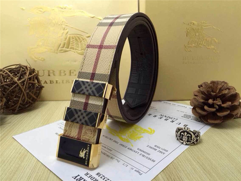 Super Perfect Quality Burberry Belts(100% Genuine Leather,steel buckle)-176